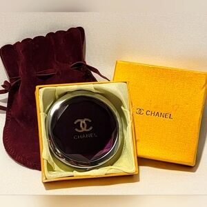 Vintage Chanel Portable Double Sided Folding Mirror